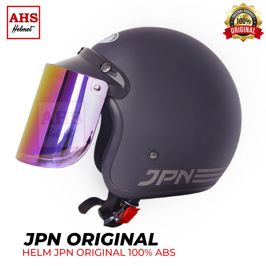 Neo HELM RETRO JPN ARC FULL LEHER SOLID ORIGINAL STANDARD SNI