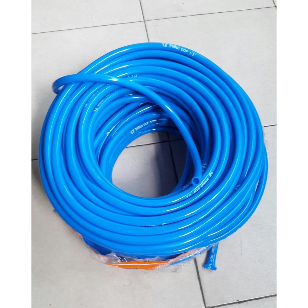 SELANG AIR TRILLIUN DOP 1/2 INCHI/SELANG ELASTIS TEBAL 2MM /SELANG TAMAN