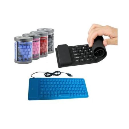 Keyboard wired usb 2.0 flexible mini silicone waterproof tkl for laptop pc - Keypad membrane usb2.0