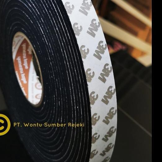 

☄ Soft Tape / Double Tape Eva Foam 3M warna hitam ,tebal 4mm, panjang 5m - lebar 25mm ❊