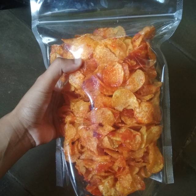 Keripik Kentang Pedas Manis 125gr 250gr Shopee Indonesia