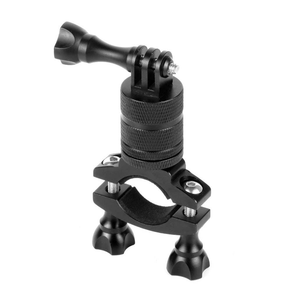 Agustinina Holder Kamera Sepeda MTB Phone Mount Untuk Gopro Bracket Stang Stand Bersepeda Action Camera Mount360Jepit Putar