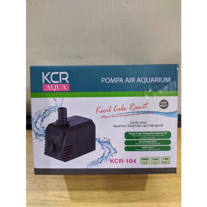 KCR Pompa Air Celup Aquarium Kolam Hidroponik KCR-104 KCR104 KCR 104