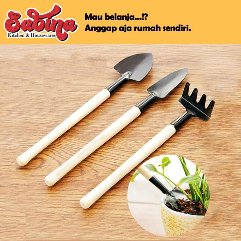 Sekop Garpu Taman Tanaman Hias Mini 3Pcs Gardening Tools