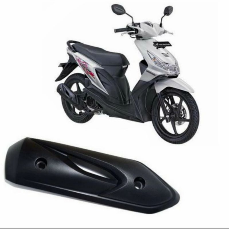 Tutup knalpot beat karbu tameng knalpot beat lama / Tameng knalpot beat karbu 2008 - 2012