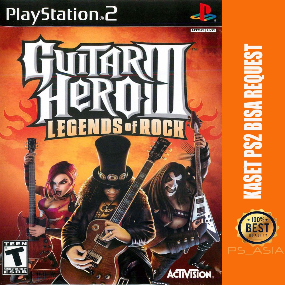 Kaset PS 2 Guitar Hero III: Legends of Rock - Gitar Hero PS 2