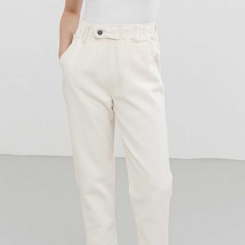 VIERLIN - Jeans 2530 - HW CREAM JEANS VIERLINSTORE