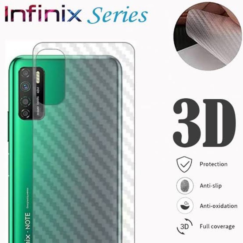 Garskin/Skin Carbon Infinix Note 8/Hot 9/Hot 9 Play/Hot 10/Hot 10 Play Anti Jamur