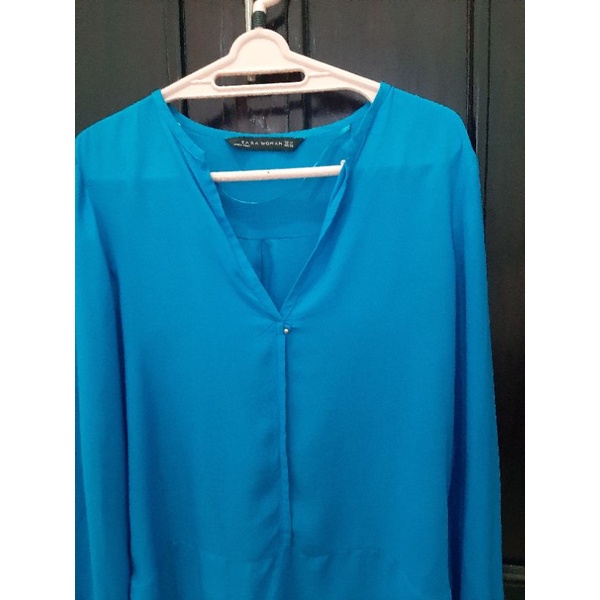 PRELOVED MEDAN ZARA BLOUSE WANITA