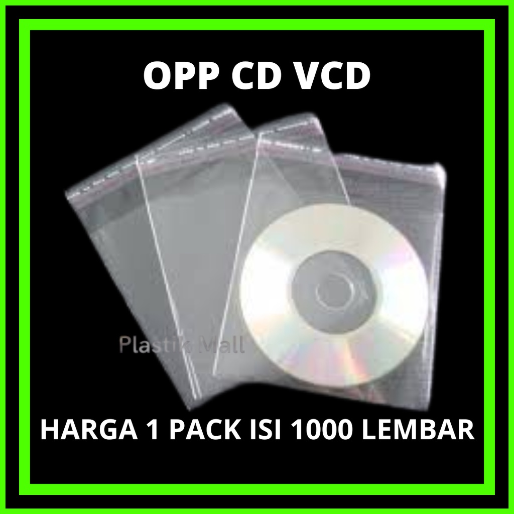 ISI1000lbr - Plastik OPP lem seal vcd cd roti 15.5x13 / Plastik OPP Lem 15.5 x 13 Plastik CD / Plast