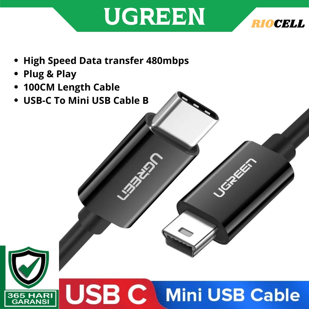 UGREEN USB C to Mini USB Male To Male Kabel MP3 Player Kamera Digital