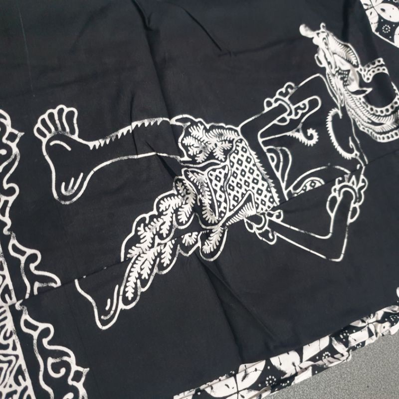 Sarung Celana Batik Wayang / Sarung Instan Hitam Wayang Santri