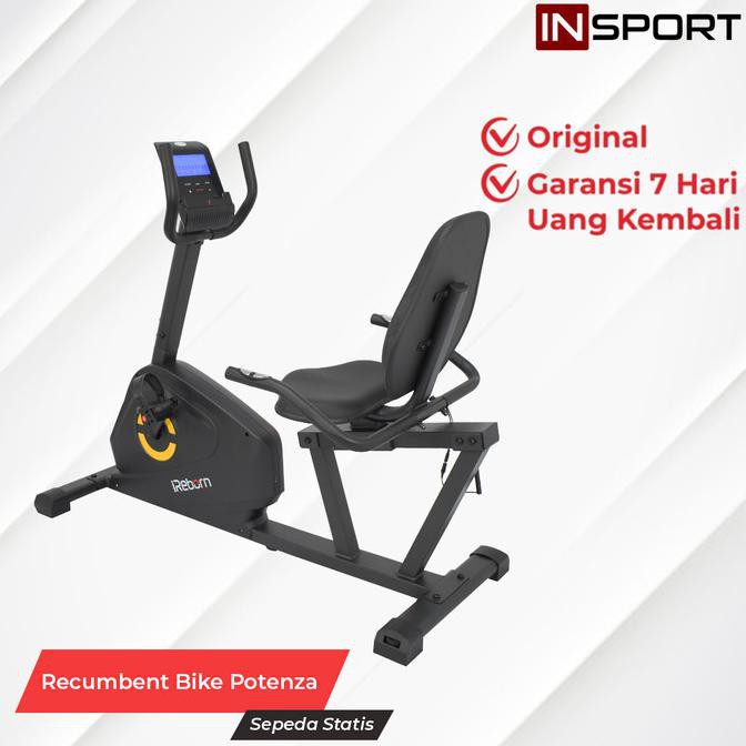 Alat Fitness Sepeda Statis Elektrik Insport Potenza Recumbent Bike Tokoemak9