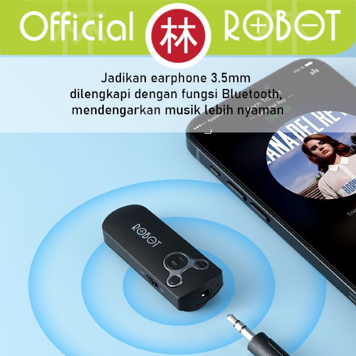 Robot RS10 Audio Receiver Bluetooth 5.0 &amp; Receiver AUX 3.5mm HD Sound