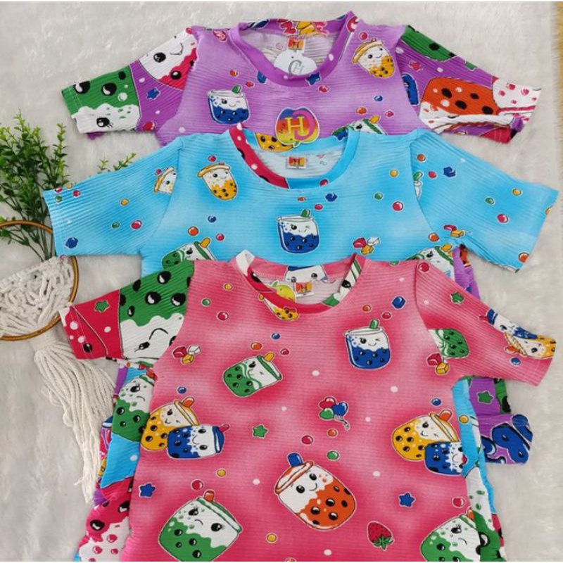 Dres anak turun naik boba / daster anak boba / gambar boba / baju anak turun naik boba model terbaru