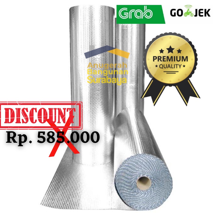 Peredam Panas Atap, Aluminium Foil Atap, Bubble Foil Insulation