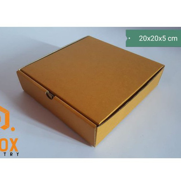

Box / kardus Pizza-Kue-Donat uk. 20x20x5 dc depan