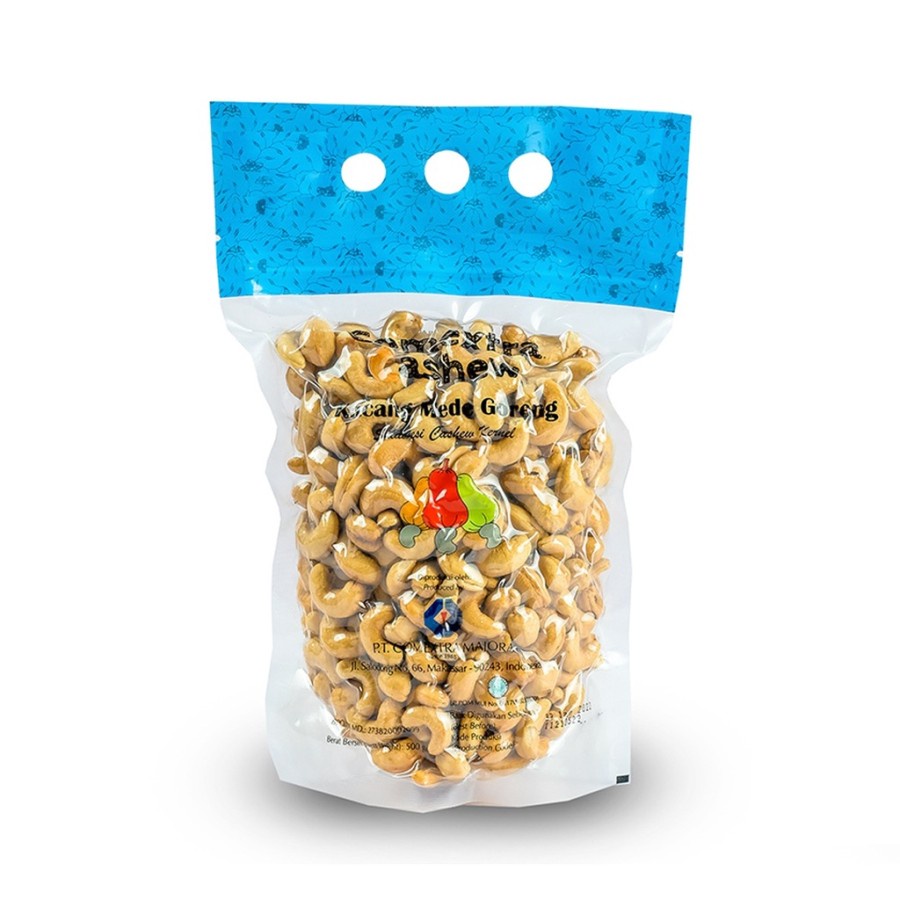 

Kacang Mede Jumbo Goreng/Mentah Comextra Kemasan Vacum
