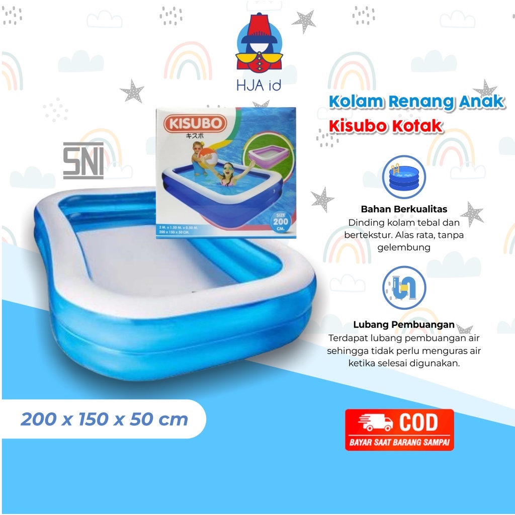 KOLAM RENANG KARET ANAK / DEWASA UKURAN 2 SAMPAI 3 METER KOLAM RENANG ANAK JUMBO KOLAM RENANG KISUBO