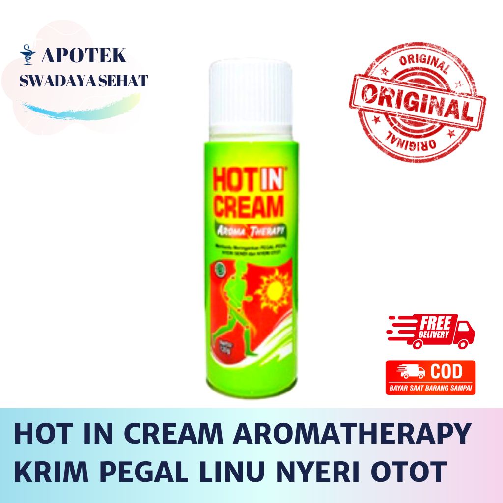 HOT IN CREAM AROMATHERAPY 120 GR - Krim Salep Pegal Linu Otot 60 GR