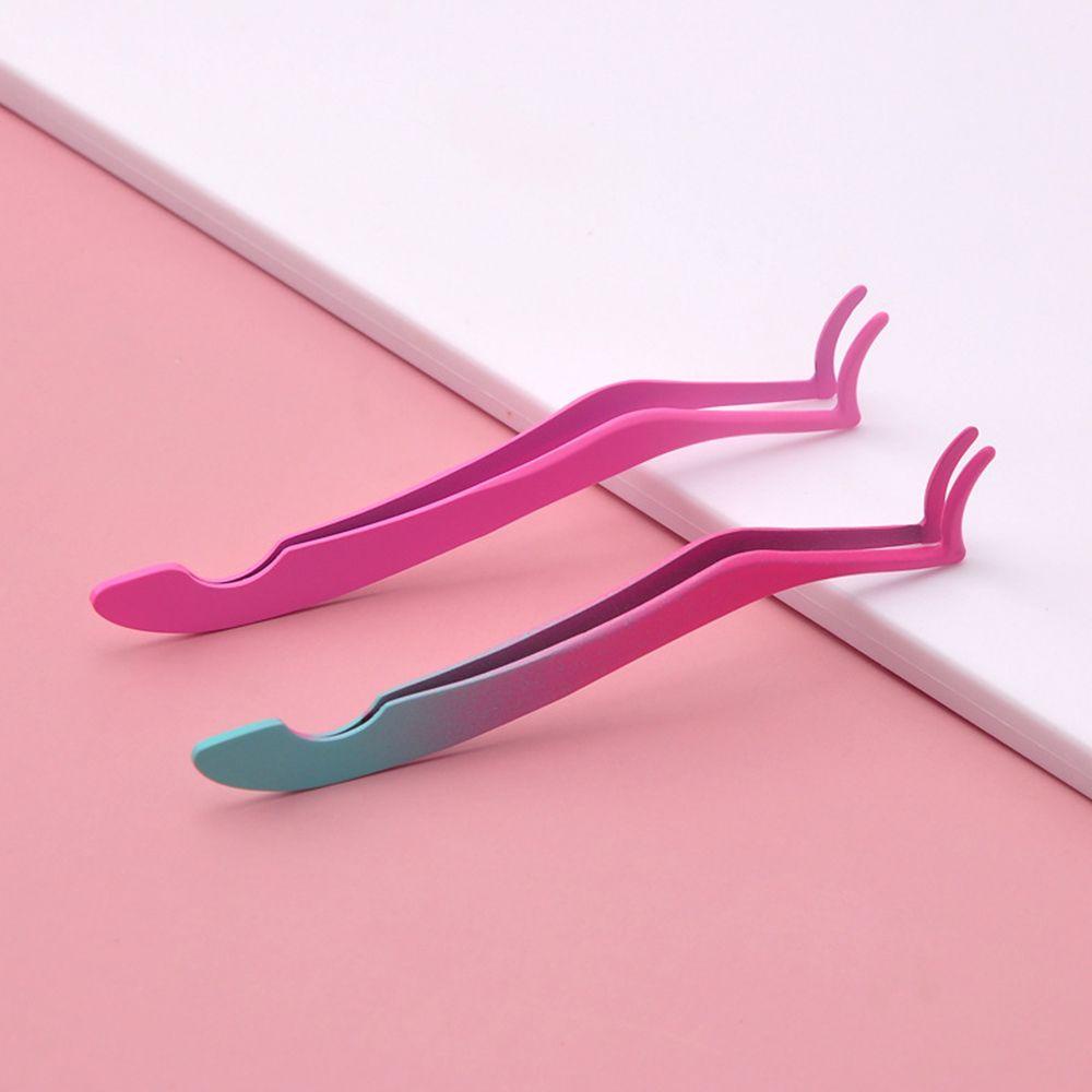 Pinset Bulu Mata Palsu Agustina ​ Profesional Mudah Digunakan Klip Bantu Bulu Mata Kualitas Tinggi Stainless Klip Bulu Mata Makeup Forceps Alat Bantu Bulu Mata