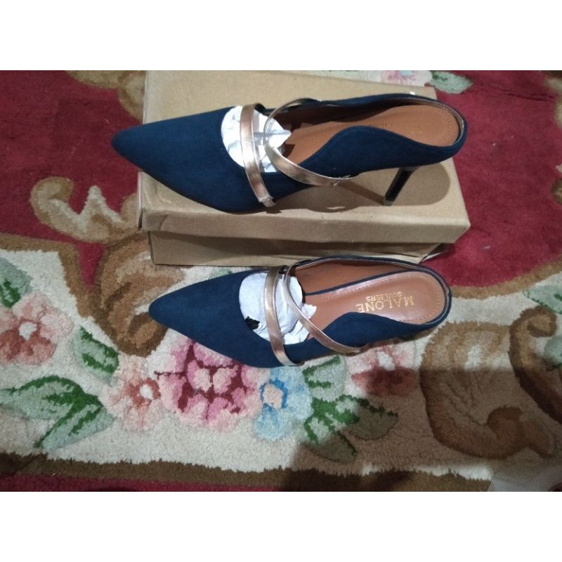 preloved heels malone souliers navy size 37