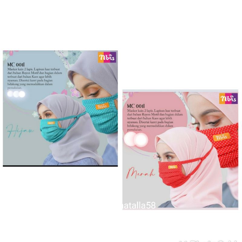 Masker hijab Nibras