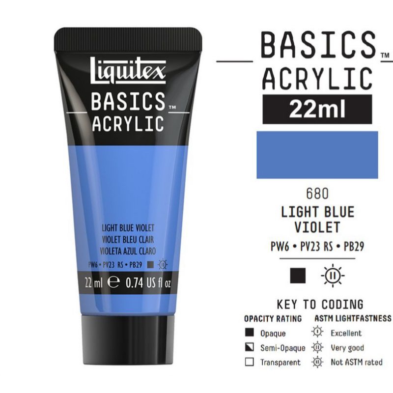

LIQUITEX BASICS ACRYLIC 22 ML LIGHT BLUE VIOLET