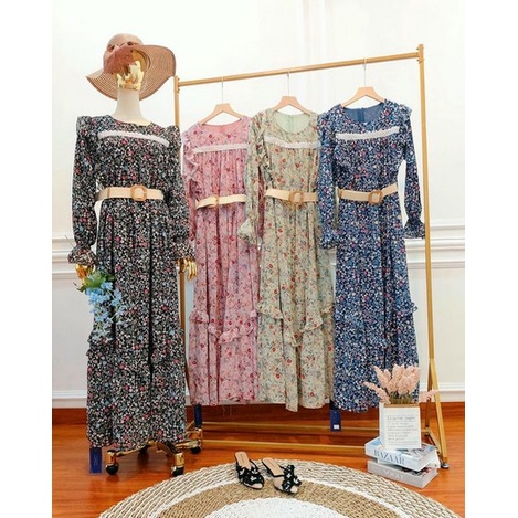 Gamis Ceruti Bunga @yuri