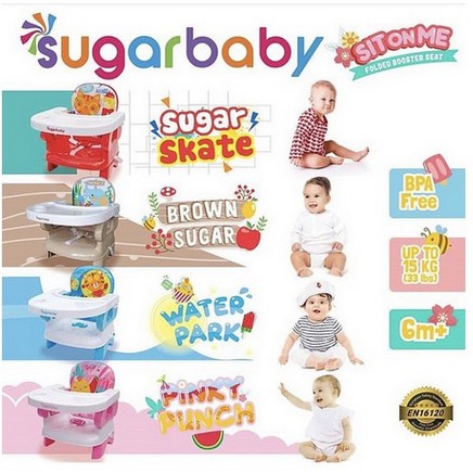 2 kg [Bouncer Bayi Indonesia] Kursi makan bayi anak BOOSTER SEAT Folding Seat Sugar Baby Sit on