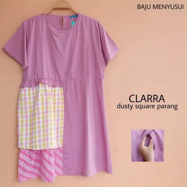 MAMIGAYA Nursing Wear - CLARRA Dress Hamil Menyusui