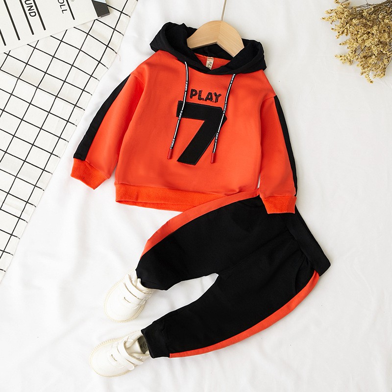 Plazababyku PASSWORD HOODIE PLAY SEVEN Setelan Sweater 1 - 7 Tahun Baju Anak BerKualitas