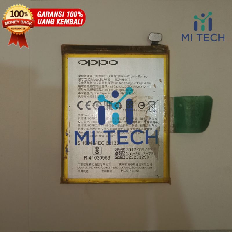 BATERAI OPPO A37 ORIGINAL COPOTAN