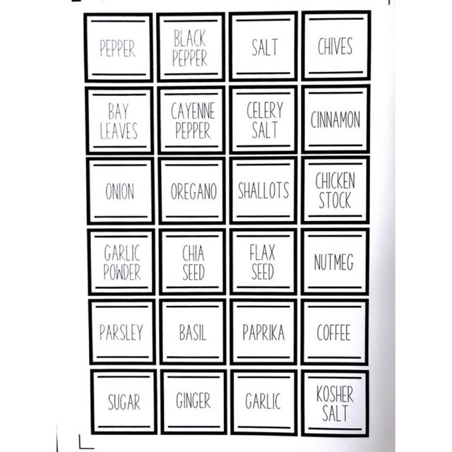 

STICKERPAD Label bumbu estetik / aesthetic kitchen labels