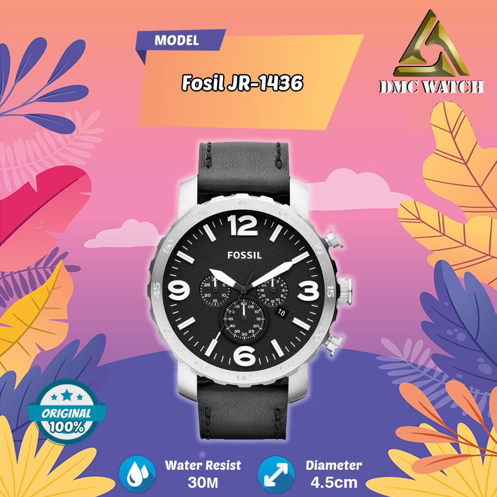 Jam Tangan Pria Fosil JR-1436 Original 1 Tahun Garansi + Tin Box