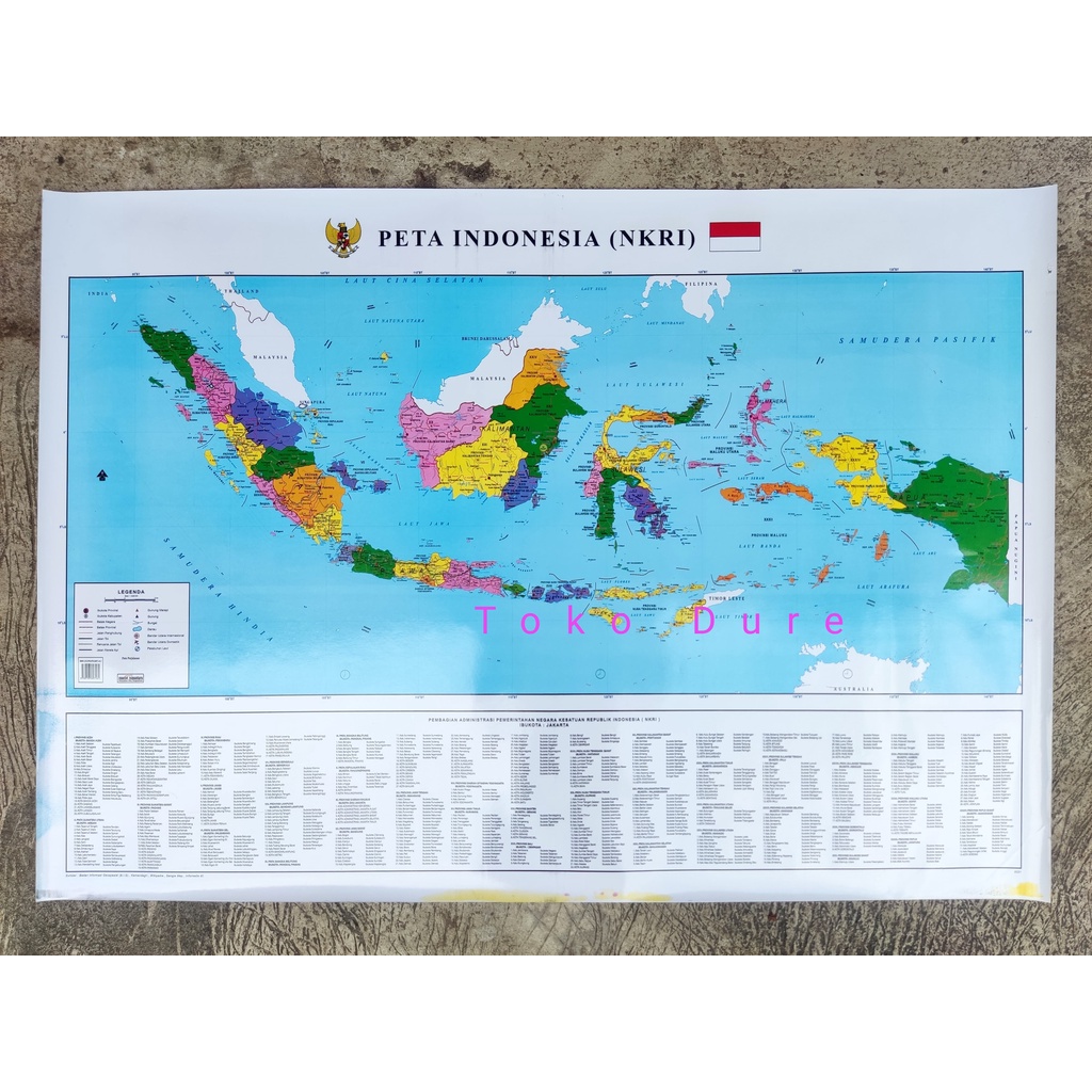 Poster Peta Indonesia Politikal