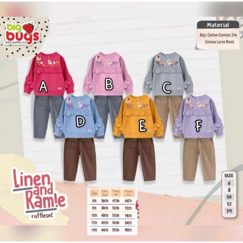 big bugs linen and ramie