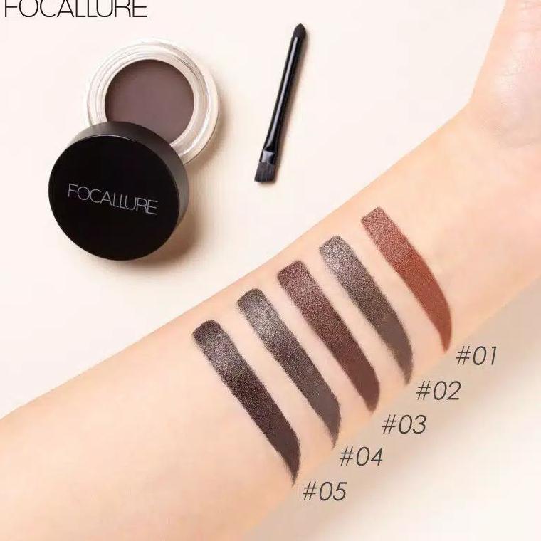 Murah [READY STOCK] FOCALLURE Eyebrow Cream Gel waterproof Pensil Alis-kosmetik Mata 4g LTN