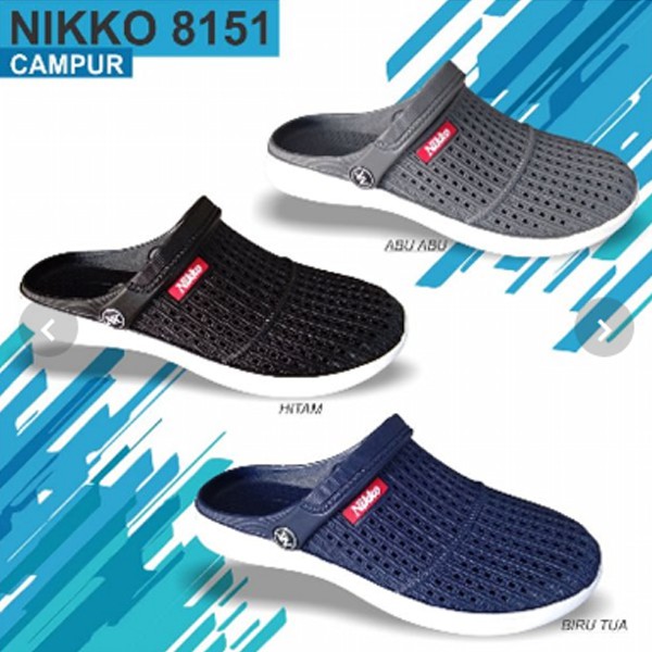 SEPATU SANDAL PRIA Murah NIKKO 8151 - Sepatu Sandal Karet - Sepatu Sandal Pria - Sandal Anti air