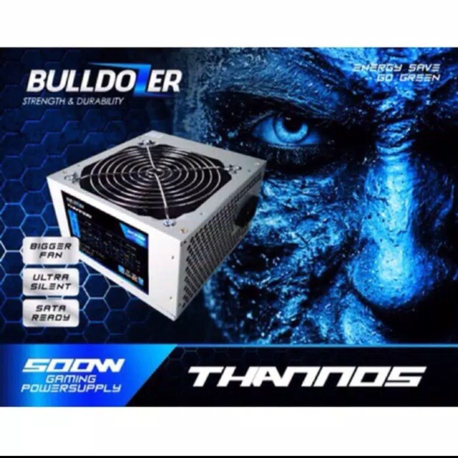 PSU ATX BULLDOZER THANNOS 500W Power Supply GAMING 500Watt
