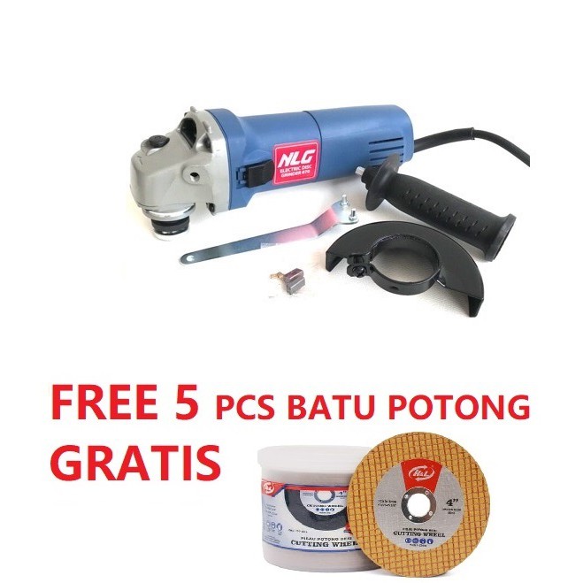 Mesin Gerinda Tangan NLG 4 Inch Electric Disc Grinder 100mm NLG070