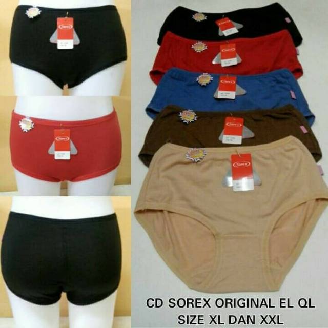 Celana Dalam Wanita Sorex 1230 Midi Size M L EL QL / CD Cewek Sorex M L XL XXL Jumbo Import