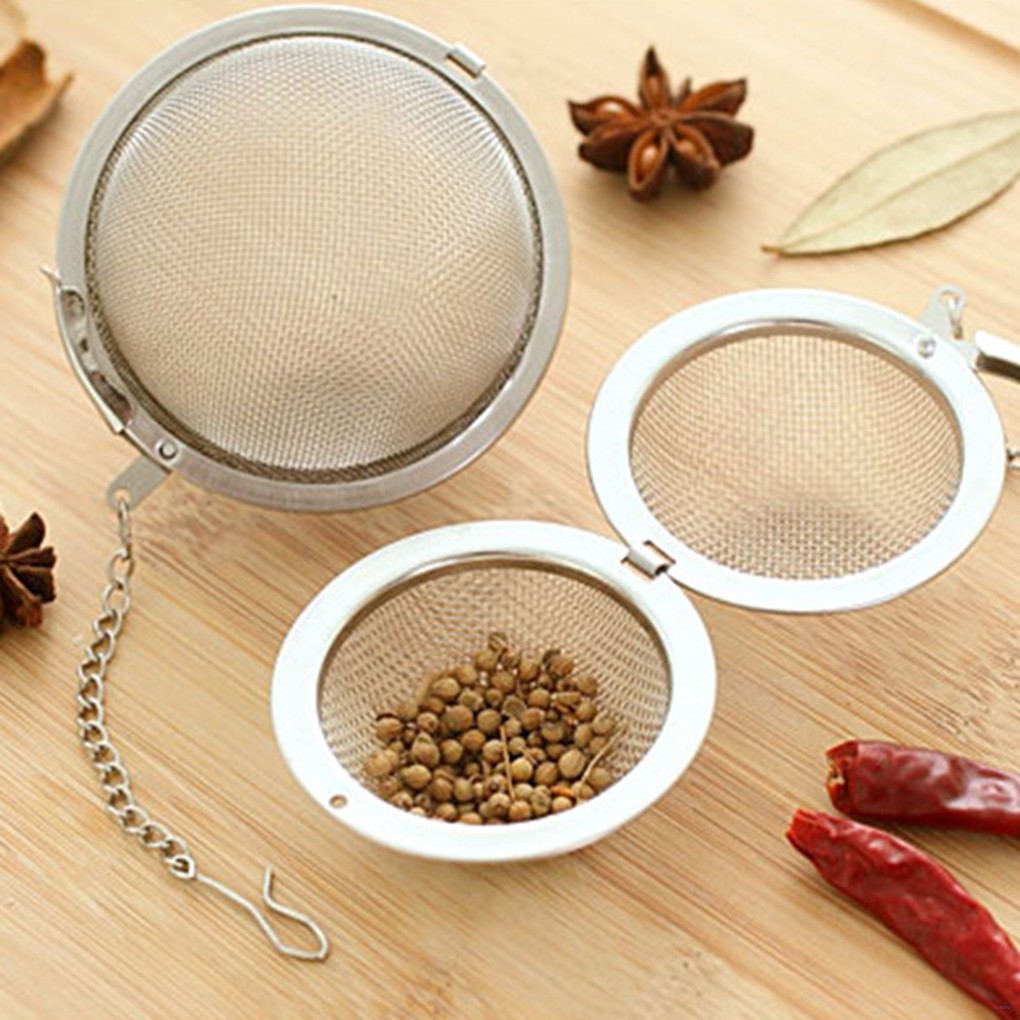 [READY STOCK] Stainless Steel Tea Ball Strainer Mesh Infuser Filter