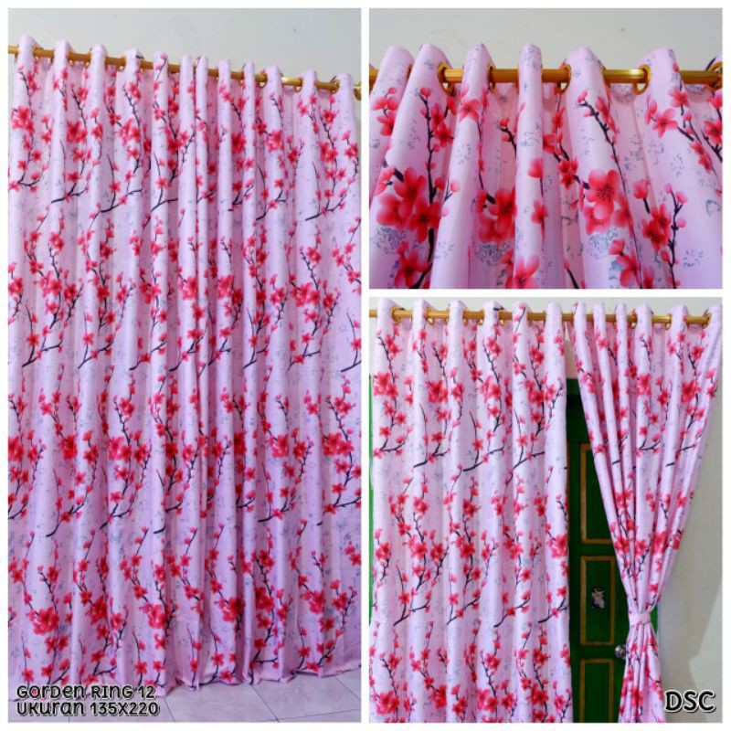 Gorden Smokering Homemade ring 12 Motif Pink Sakura ataya sprei