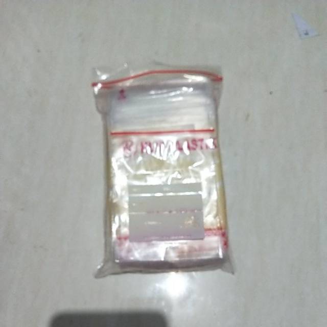 Plastik klip obat bening 10x7