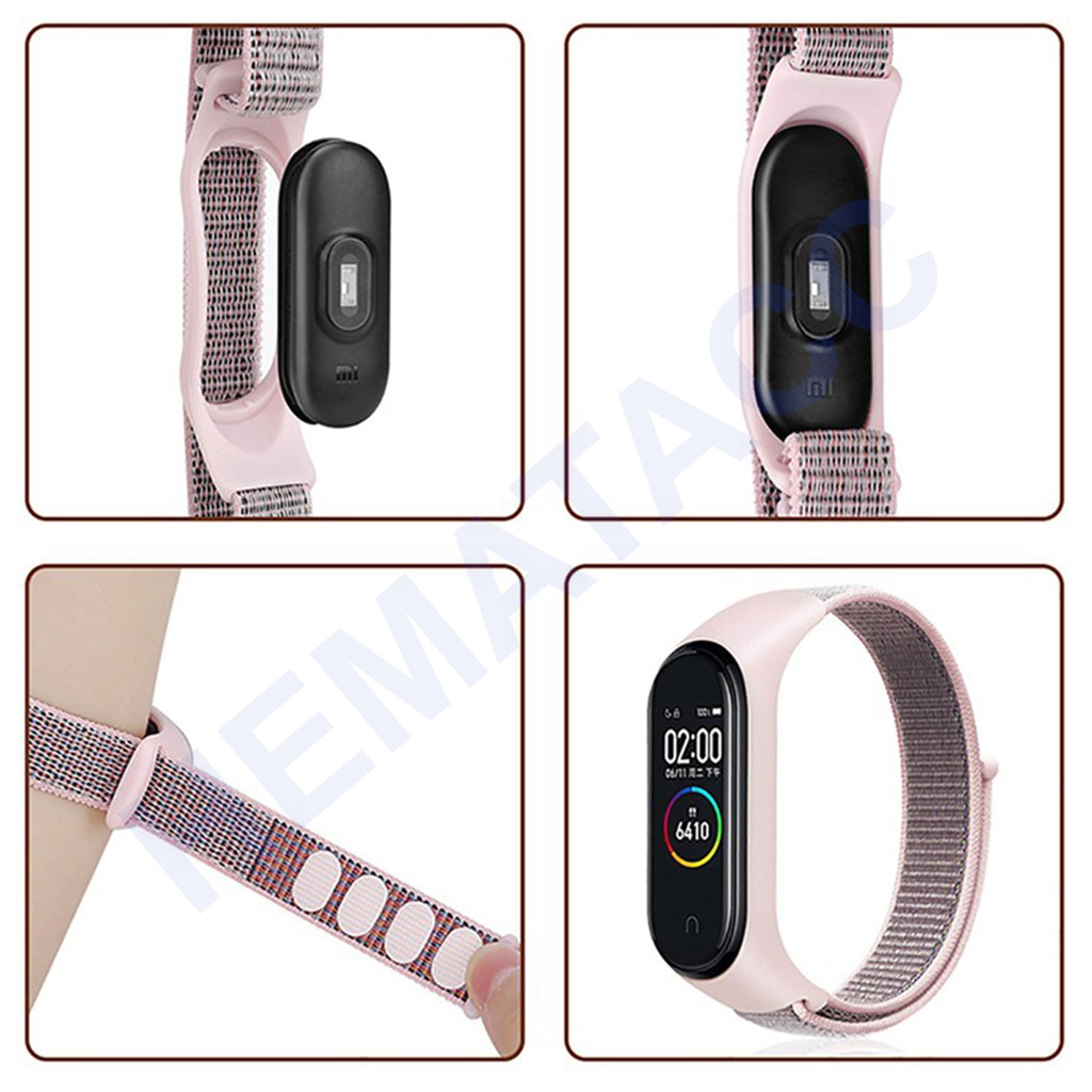 Strap Mi Band 7 6 5 4 3 Nylon Lembut Tali Xiaomi MiBand Nilon Hematacc