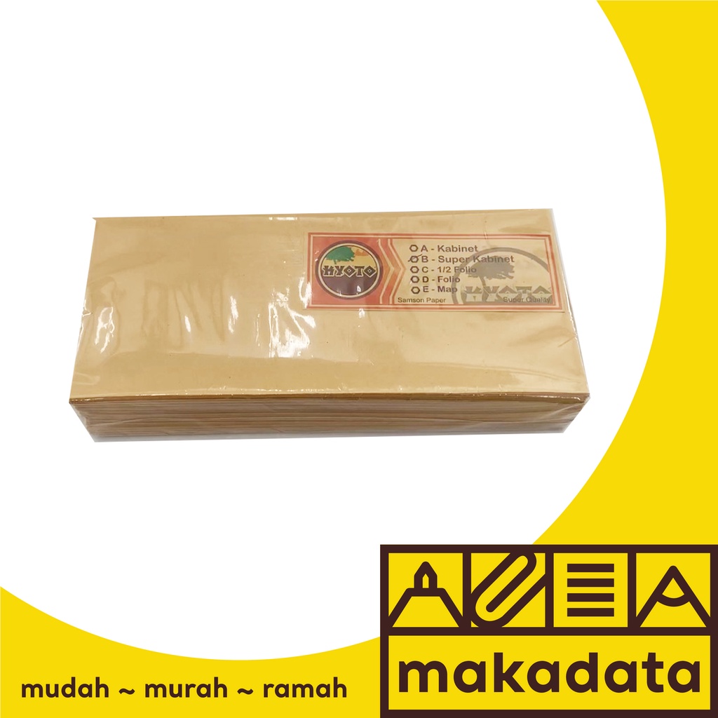 

AMPLOP COKLAT SAMSON B UKURAN 12 CM X 27 CM Isi 100 MURAH