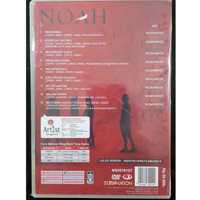 Dvd Karaoke Noah Album Keterkaitan Keterikatan Suryanation Original ~ Order Yukkk