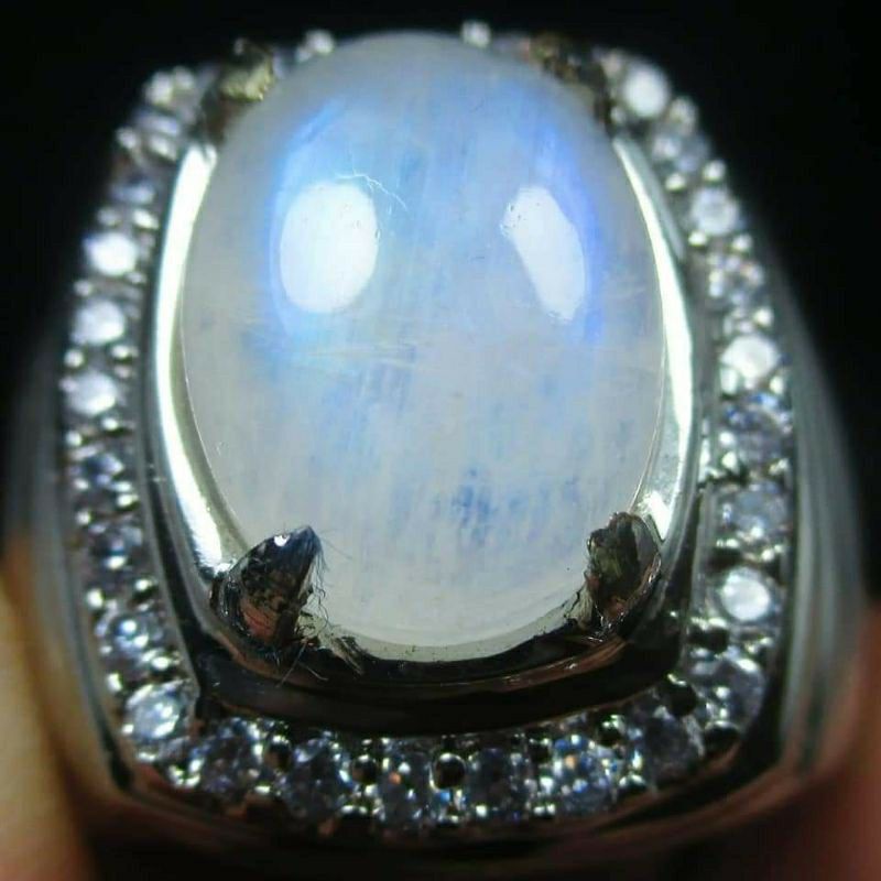 NATURAL BATU PERMATA BIDURI BULAN MOONSTONE ORTHOCLASSE SRILANKA