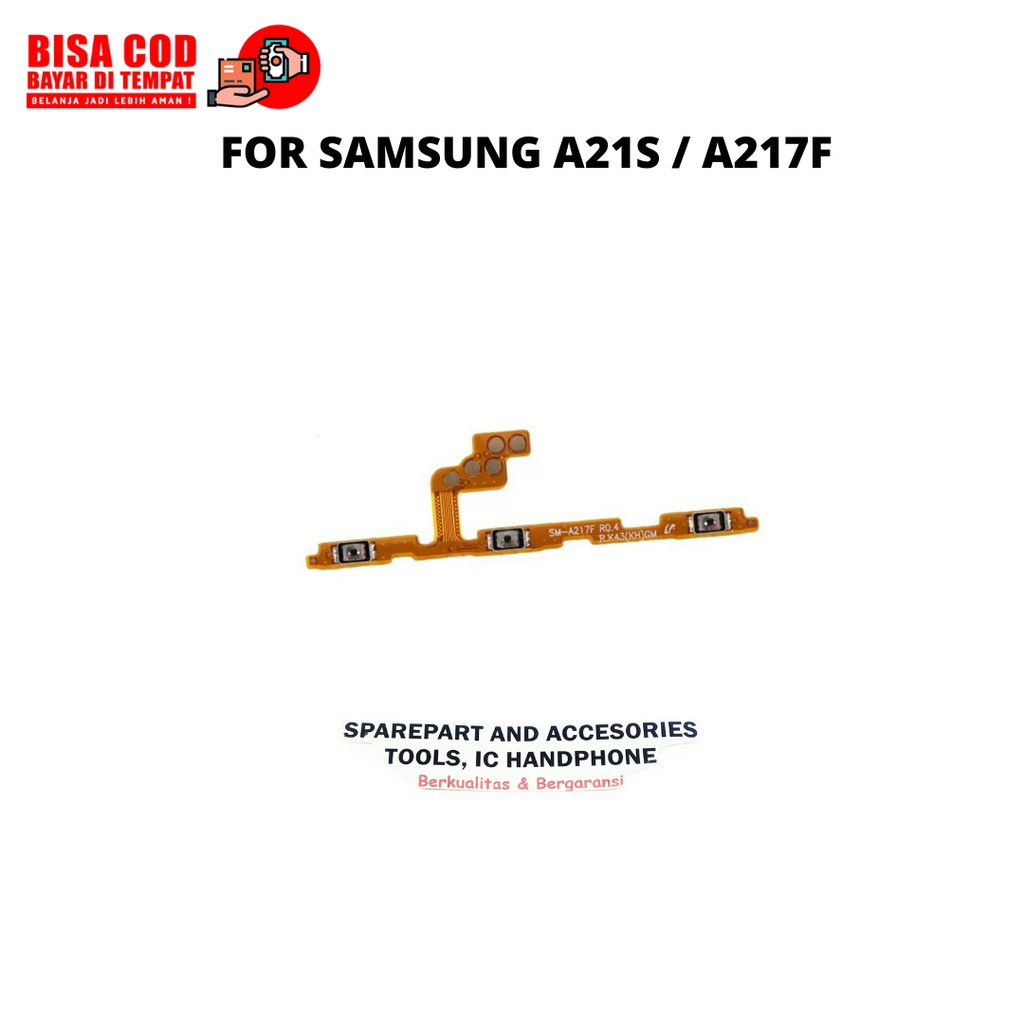 Flexible Power On Off Volume Samsung A21S / A217F Original